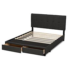 Netti Fabric Upholstered 2-Drawer Queen Size Platform Storage Bed