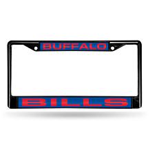 Laser-Engraved Black License Plate