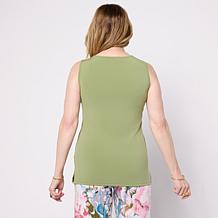 Nina Leonard 2-pack Jersey Knit Scoop-Neck Tanks
