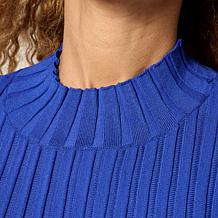 Nina Leonard 2-piece Ribbed Sweater Knit Top and Skirt Set