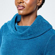 Nina Leonard Cowl Neck Chenille Sweater Tunic