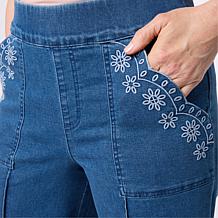 Nina Leonard Culotte Pull-On Pant