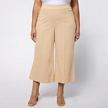 Nina Leonard Elastic Waist Pull-On Denim Pant