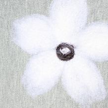 Nina Leonard Funnel Neck Applique Sweater Top