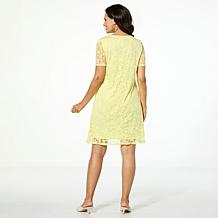 Nina Leonard Novelty Burnout Dress