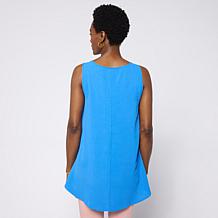 Nina Leonard Round Neck Sleeveless Top