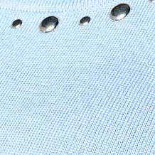 Nina Leonard Scoop-Neck Studded Knit Tank