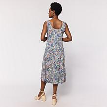 Nina Leonard Sleeveless Scoop-Neck A-Line Dress