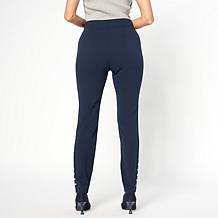 Nina Leonard Slim Leg Pant with Elastic Waist