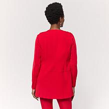 Nina Leonard Stretch Crepe Blazer Vest