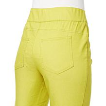 Nina Leonard Twill Pull-On Bermuda Short