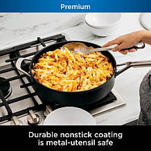 Ninja C30140 Foodi NeverStick Premium 4-Quart Sauté Pan with Glass Lid