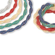 Nomination Italy Sterling Silver Mesh and Crystal Twisted Necklace