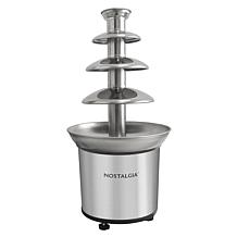 Nostalgia 4-Tier 2lb Stainless Steel Chocolate Fondue Fountain