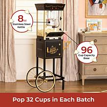 Nostalgia CCP510BK 53" Vintage 8 oz. Commercial Popcorn Cart