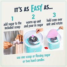 Nostalgia Classic Hard and Sugar-Free Candy Cotton Candy Maker - Aqua