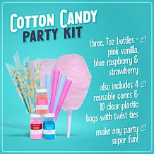 Nostalgia Cotton Candy Party Kit with Assorted Flossing Sugars