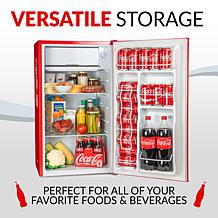 Nostalgia CRF32CK 3.2 Cu. Ft. Coke Refrigerator - Red