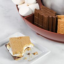 Nostalgia NLSM4BR Indoor Electric Stainless Steel S'mores Maker wit...
