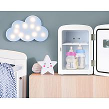 Nostalgia Retro 6-Can Cooling and Heating Refrigerator in Aqua