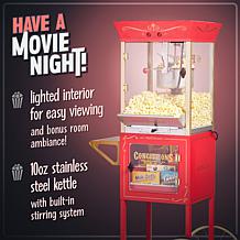 Nostalgia Vintage New 10oz Professional Popcorn & Concession Cart