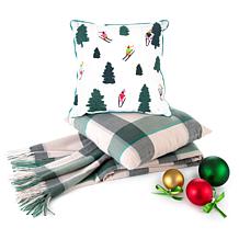 Novogratz Holiday in a Box Throw and Pillow Set