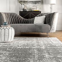 nuLOOM 2' 5" x 9' 5" Grey Deedra Modern Abstract Area Rug
