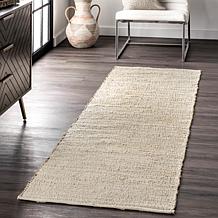 nuLOOM 2' 6" x 6' Elfriede Farmhouse Jute Blend Area Rug