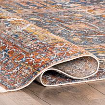 nuLOOM 3' x 5' Harriet Vintage Medallion Fringe Area Rug