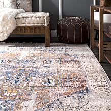 nuLOOM 3' x 5' Harriet Vintage Medallion Fringe Area Rug