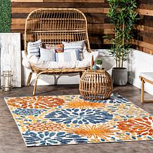 nuLOOM 3' x 5' Monique Floral Indoor/Outdoor Area Rug 
