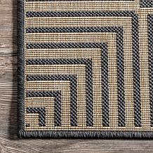 nuLOOM 4' x 6' Asha Simple Border Indoor/Outdoor Area Rug