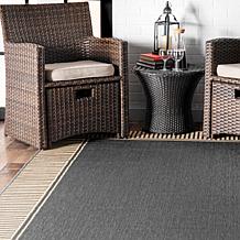nuLOOM 4' x 6' Asha Simple Border Indoor/Outdoor Area Rug