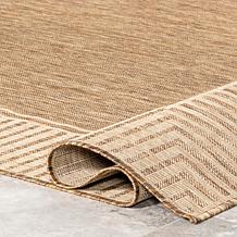 nuLOOM 4' x 6' Asha Simple Border Indoor/Outdoor Area Rug