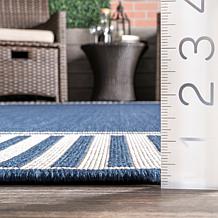 nuLOOM 4' x 6' Asha Simple Border Indoor/Outdoor Area Rug