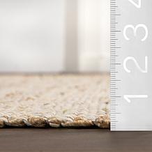 nuLOOM 4' x 6' Elfriede Farmhouse Jute Blend Area Rug 