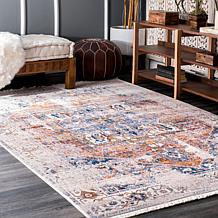nuLOOM 4' x 6' Harriet Vintage Medallion Fringe Area Rug 