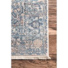 nuLOOM 4' x 6' Harriet Vintage Medallion Fringe Area Rug