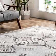 nuLOOM 4' x 6' Kyleigh Machine Washable Southwestern Area Rug