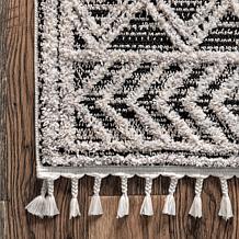 nuLOOM 5' 3" x 7' 7" Ansley Moroccan Lattice Tassel Area Rug 