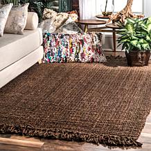 nuLOOM 5' x 7' 6" Daniela Farmhouse Chunky Jute Area Rug