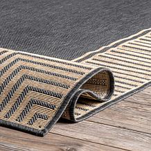 nuLOOM 5' x 8' Asha Simple Border Indoor/Outdoor Area Rug
