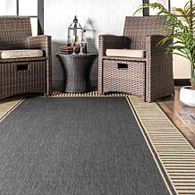 nuLOOM 5' x 8' Asha Simple Border Indoor/Outdoor Area Rug