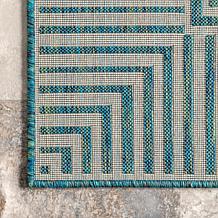 nuLOOM 5' x 8' Asha Simple Border Indoor/Outdoor Area Rug