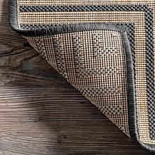 nuLOOM 6' 7" x 9' Asha Simple Border Indoor/Outdoor Area Rug