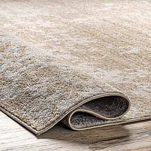 nuLOOM 6' 7" x 9' Beige Deedra Modern Abstract Area Rug 