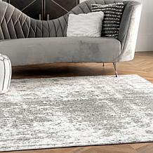 nuLOOM 6' 7" x 9' Grey Deedra Modern Abstract Area Rug