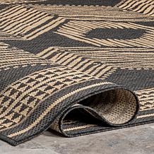 nuLOOM 6' 7" x 9' Ranya Tribal Indoor/Outdoor Area Rug
