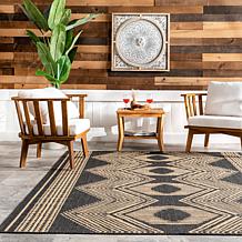 nuLOOM 6' 7" x 9' Ranya Tribal Indoor/Outdoor Area Rug
