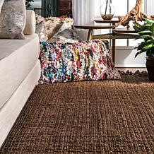 nuLOOM 6' x 9' Daniela Farmhouse Chunky Jute Area Rug 